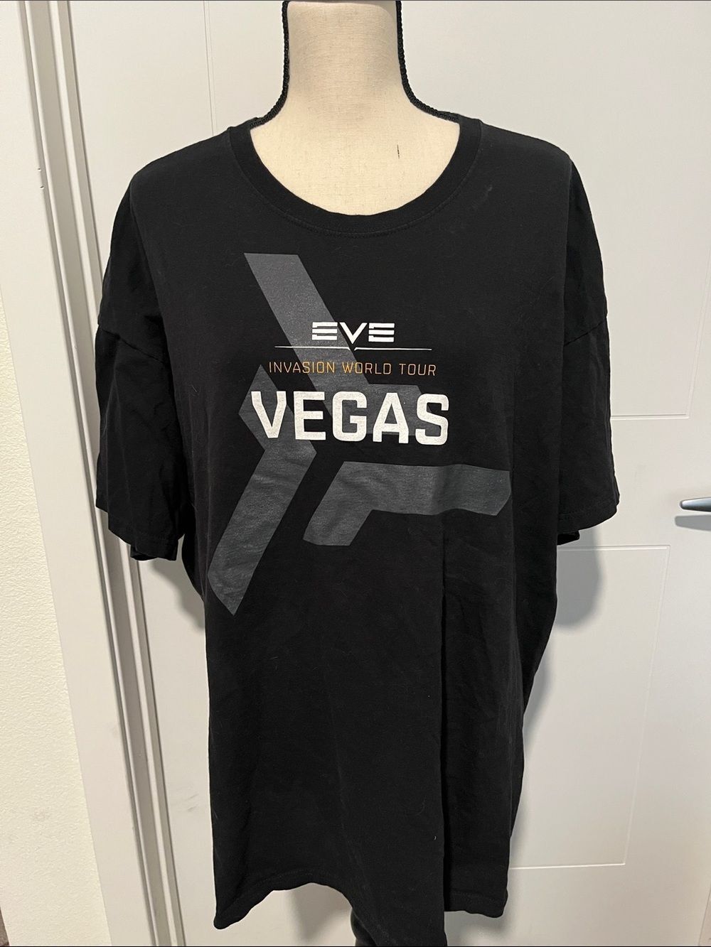 Eve Music Artist Black Vegas Invasion World Tour Graphic T-Shirt Concert
